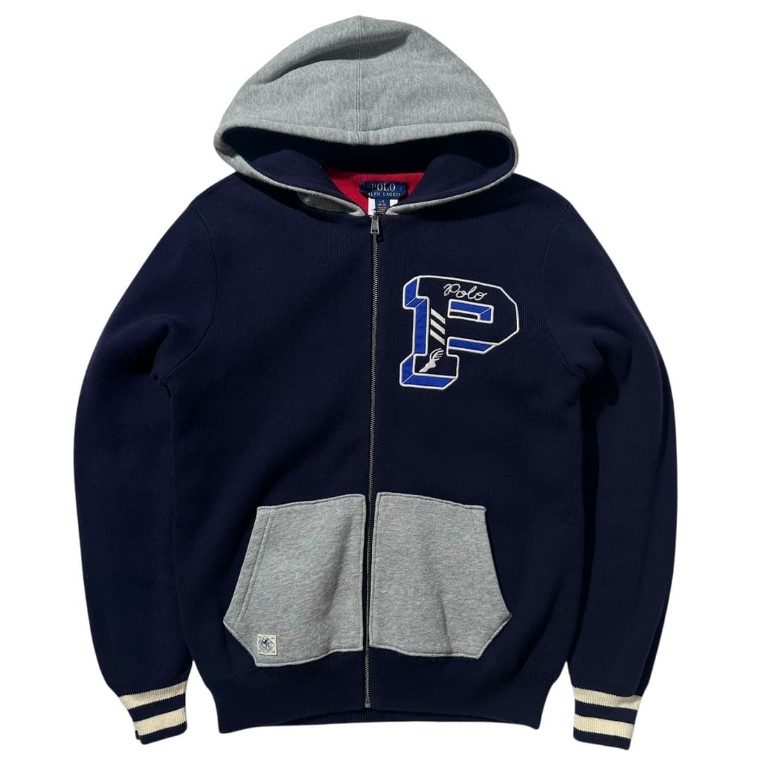 폴로 랄프로렌 리버시블 레터맨 니트 후드집업 상품이미지1