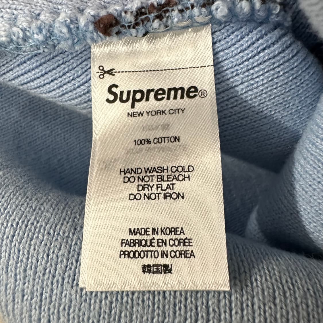 2022SS 슈프림 팻 팁 비니 ‘스카이블루’ 상품이미지3