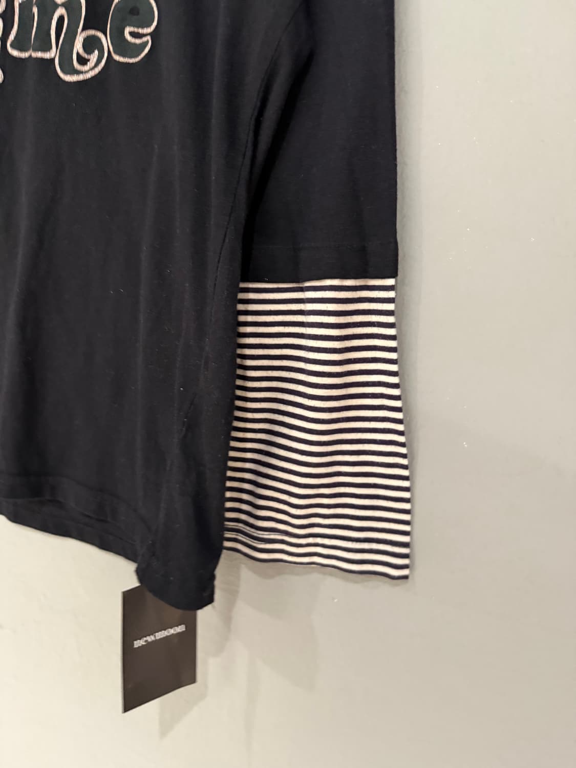 lettering detail stripe point top 상품이미지6