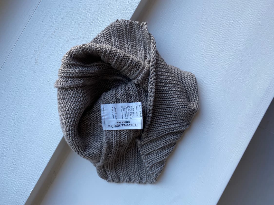 kijima takayuki mix pattern beanie 비대칭비니 상품이미지2