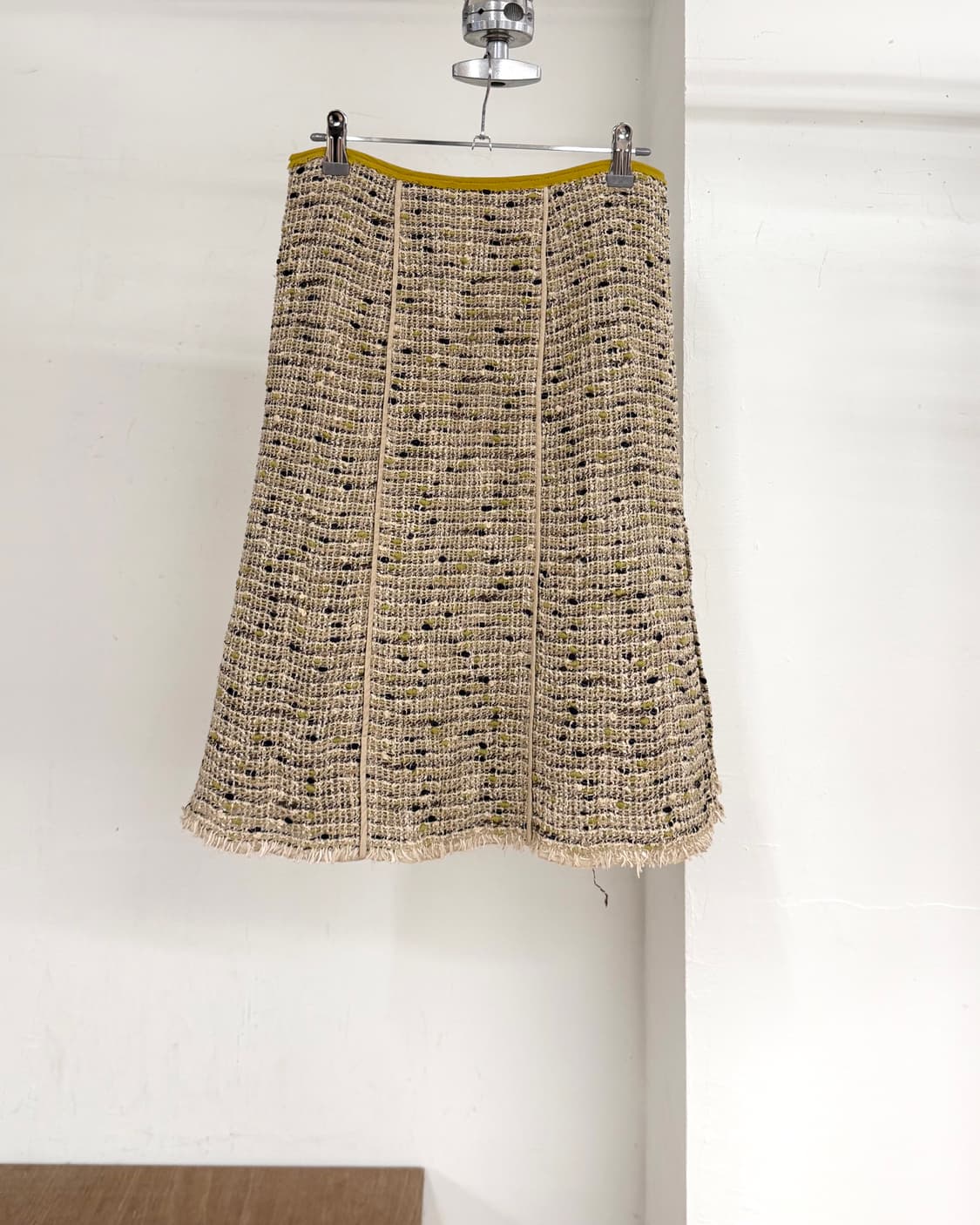 프라다 트위드 박스 플리츠 스커트 상품이미지4