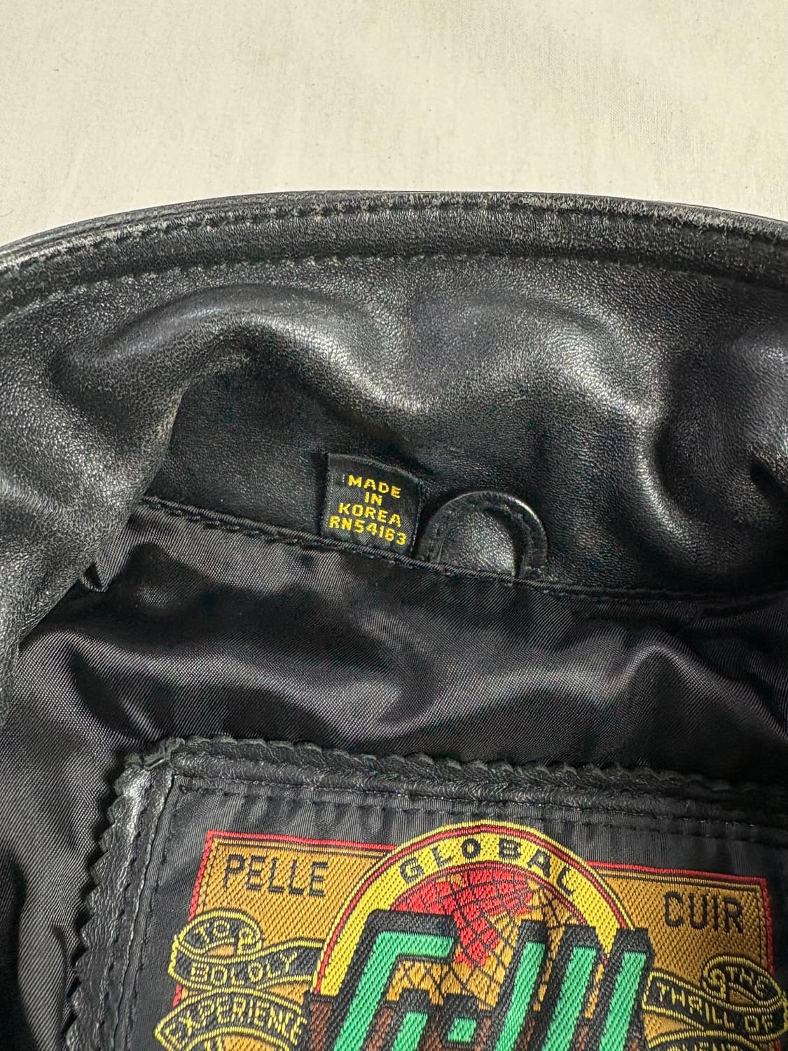 Vintage Genuine Leather 빈티지 천연가죽 자켓 M 상품이미지5