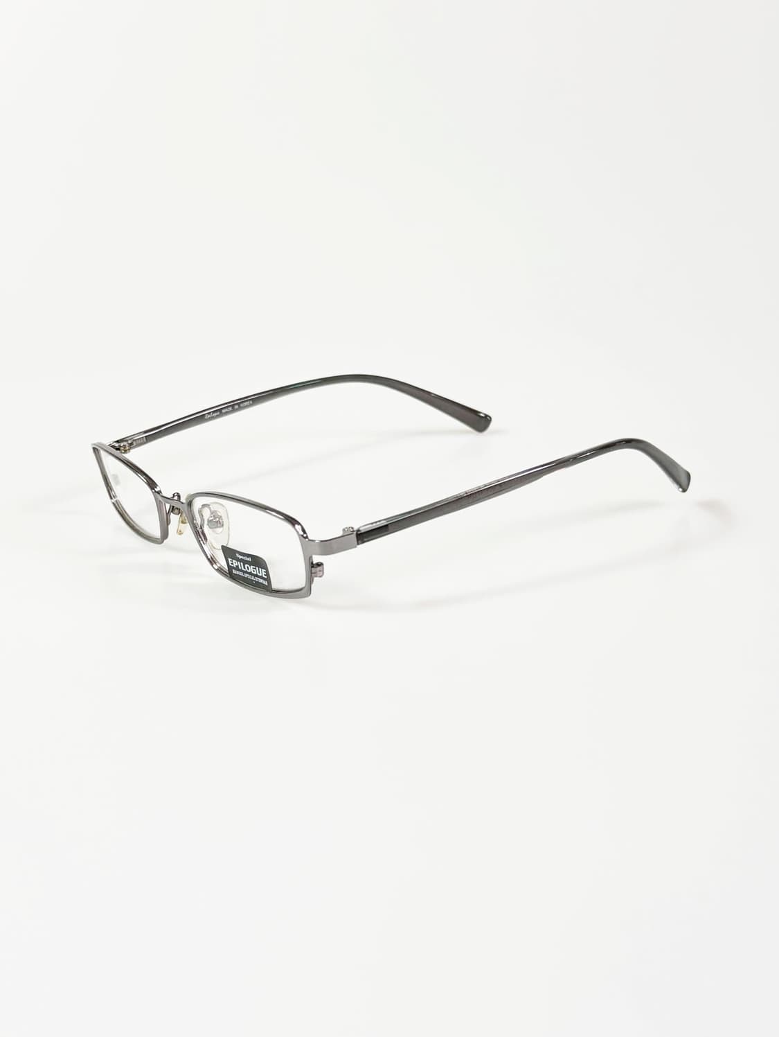 EPILOGUE 다크실버 슬림 스퀘어 메탈 빈티지 안경 상품이미지3