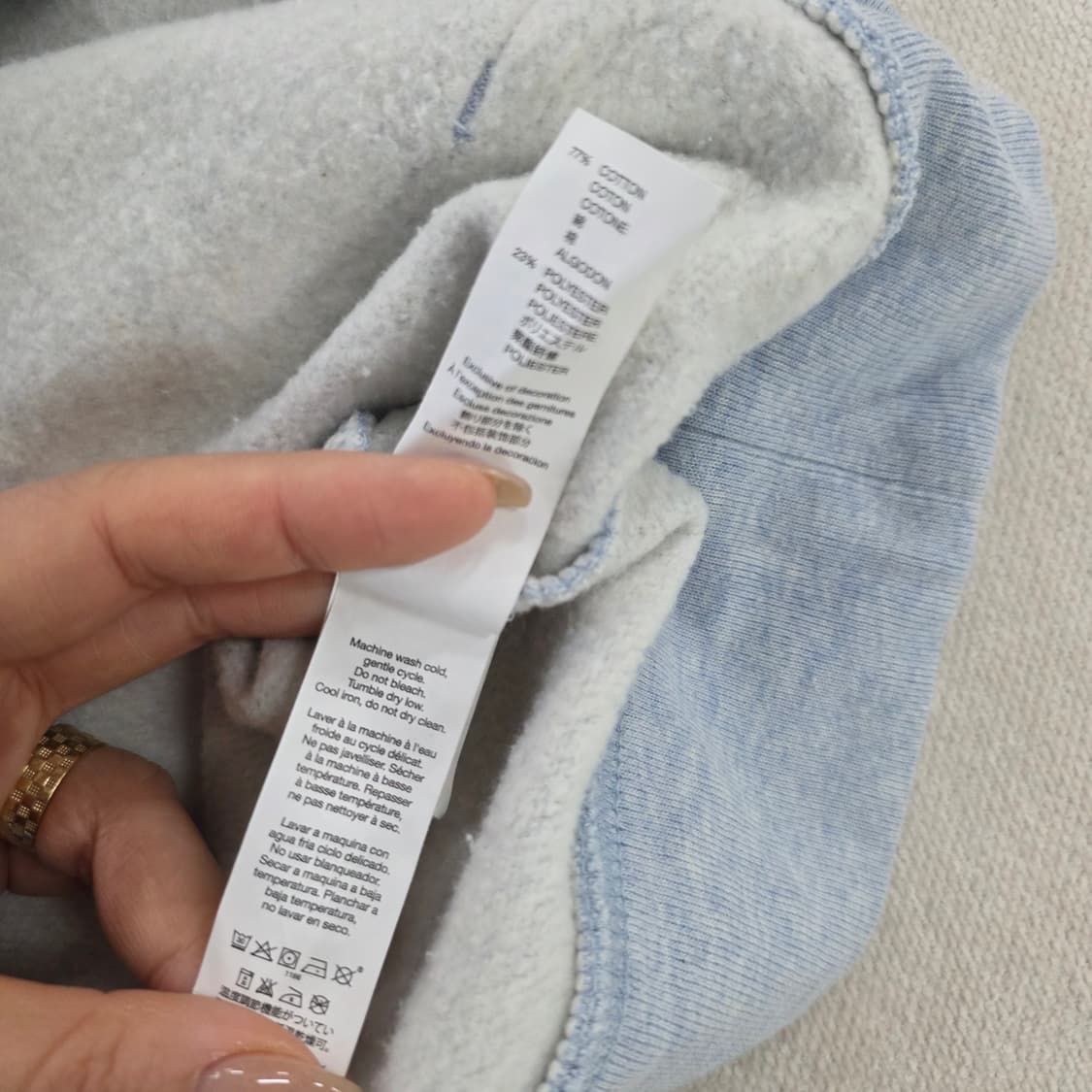 [M] 갭 기모 로고 후드티 0210J 상품이미지5