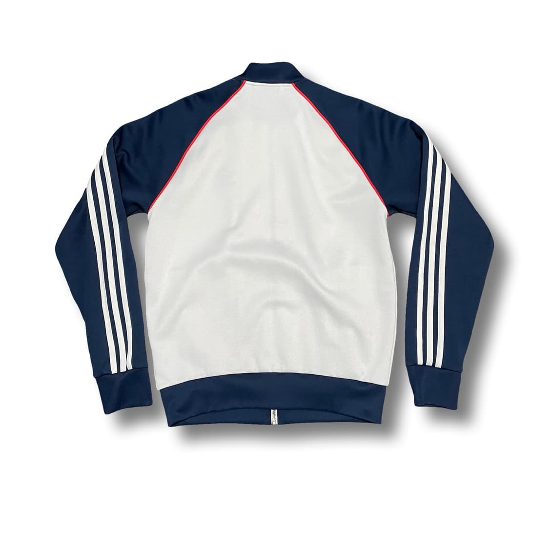 [L] 아디다스 삼선 트랙탑 화이트/네이비 상품이미지5