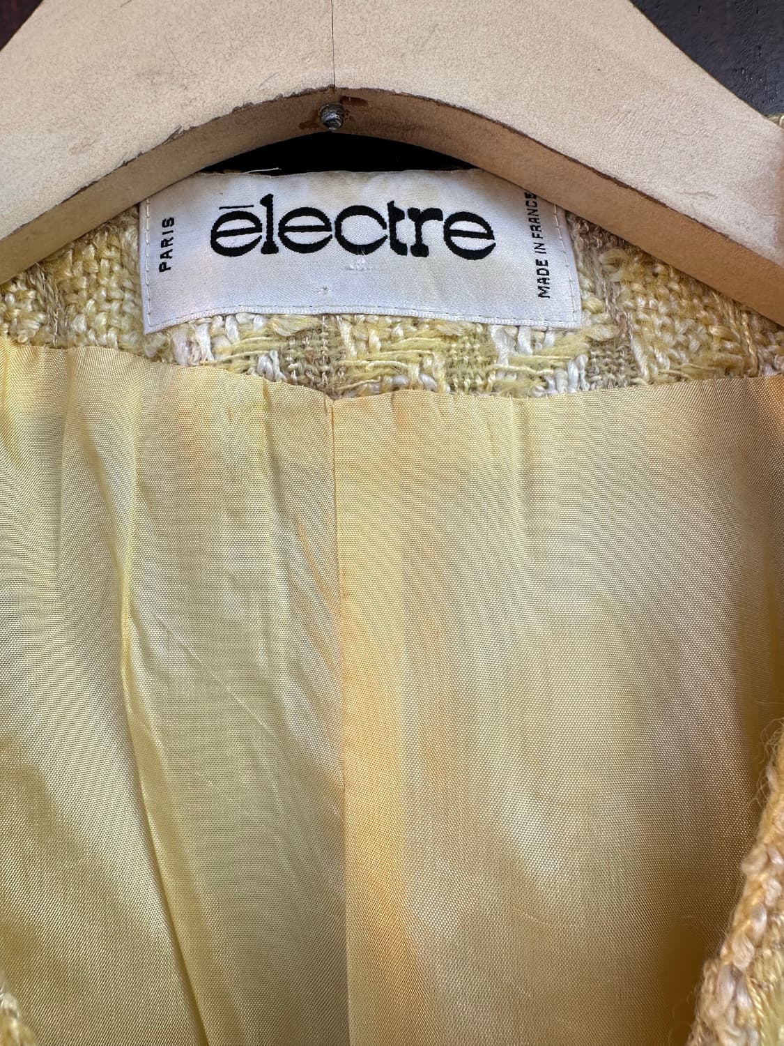 Made in France 레몬 버터 트위드 자켓 상품이미지3