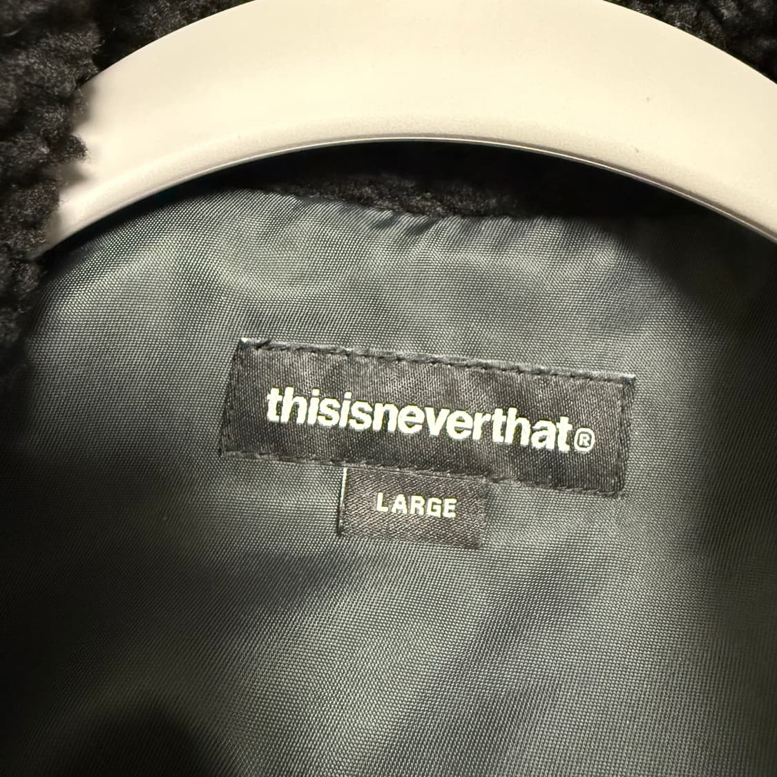 디스이즈네버댓 털 후리스 블랙 L 상품이미지3