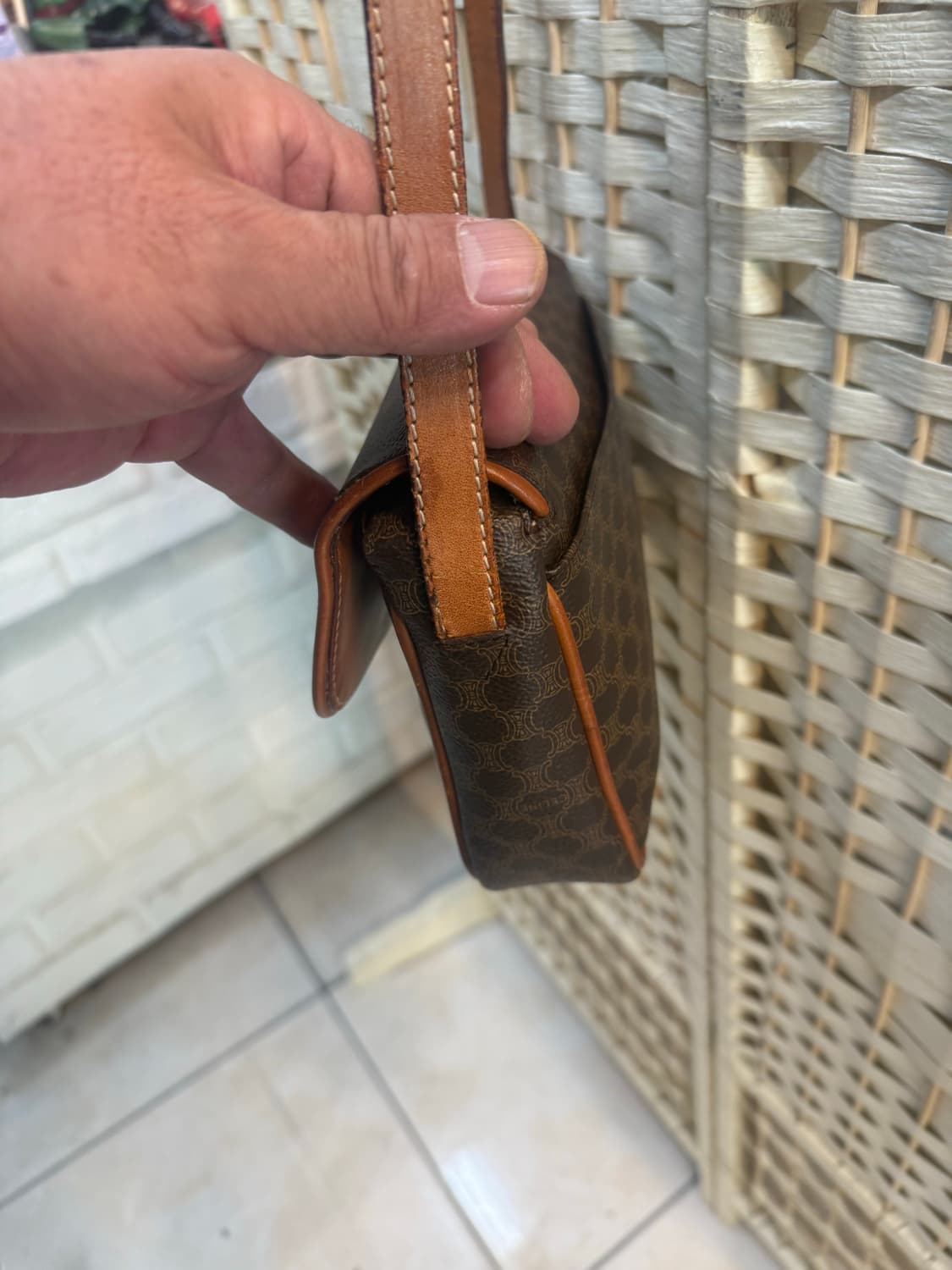 정품 셀린느 빈티지 마카담 미니 크로스백 팝니다 상품이미지3