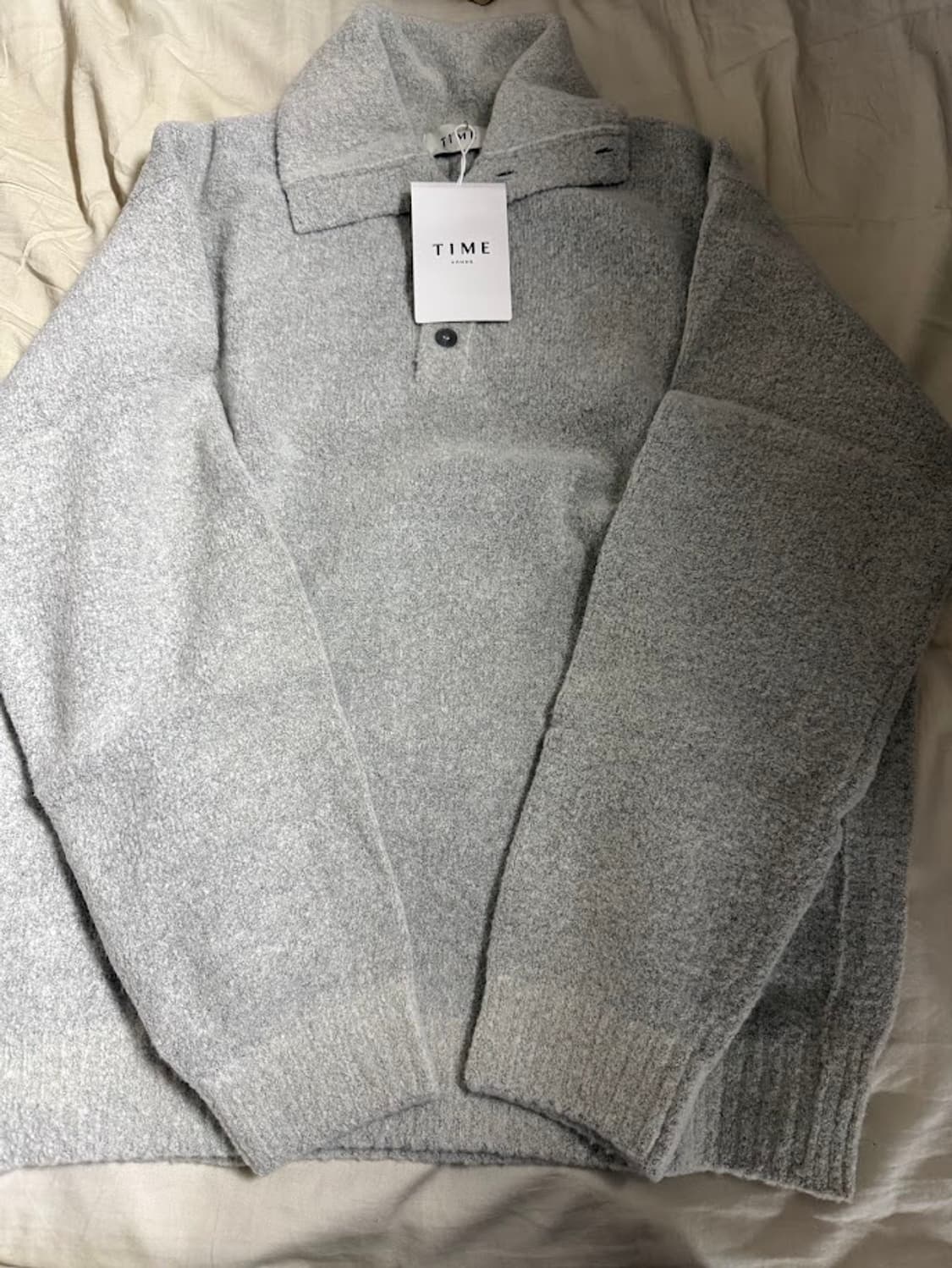 타임옴므 울 블렌드 카라니트탑 상품이미지2