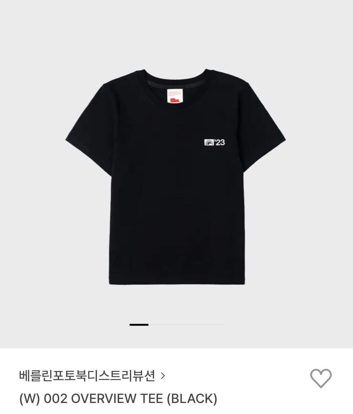 베를린포토북디스트리뷰션 002 OverviewTee Black_M 반팔 상품이미지1