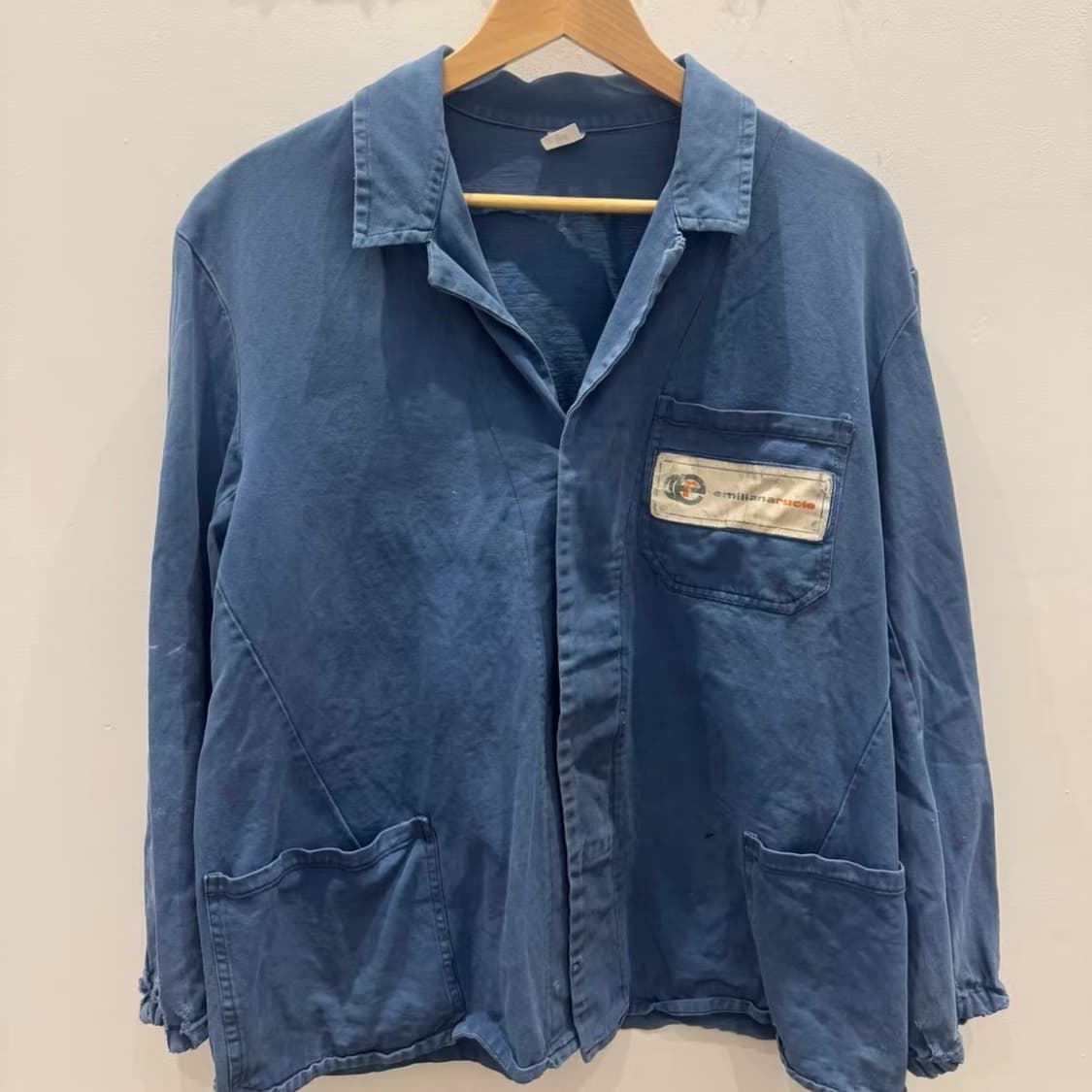 50s-80s 프렌치워크자켓  (선 페이드 인디고) 상품이미지1