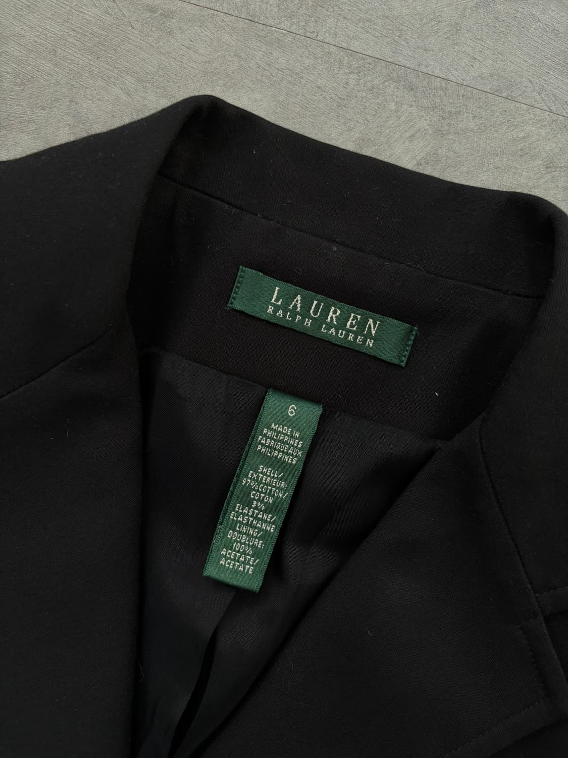 Polo 랄프로렌 블랙 와펜 금장 버튼 블레이저 상품이미지4