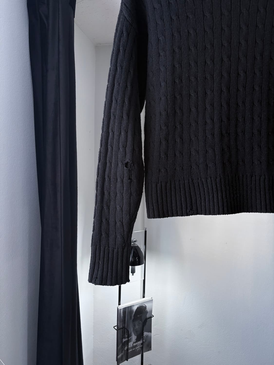 [M] 예스터데이 투모로우 케이블 디스트레스 니트 상품이미지6