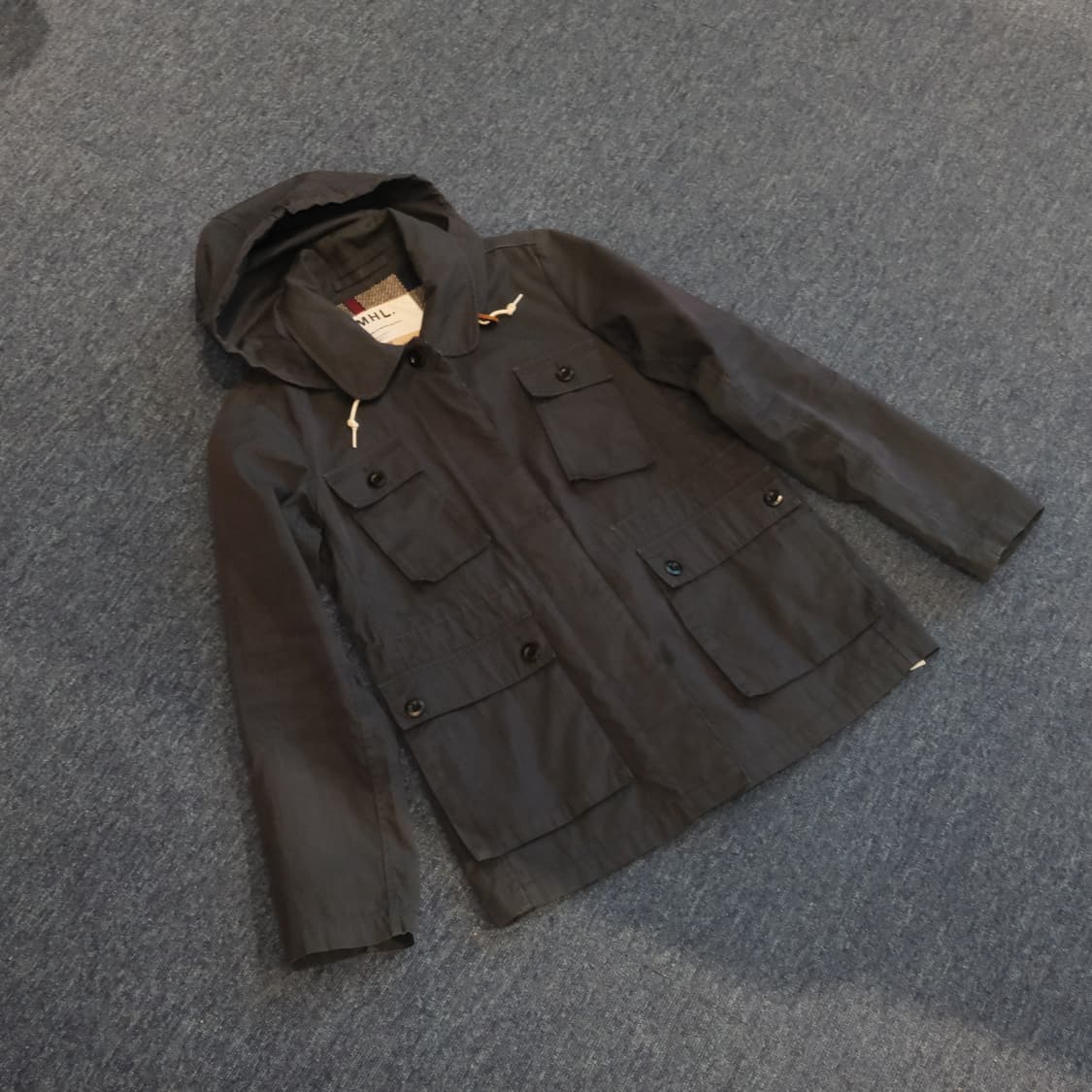 mhl 후드 울 자켓 상품이미지1