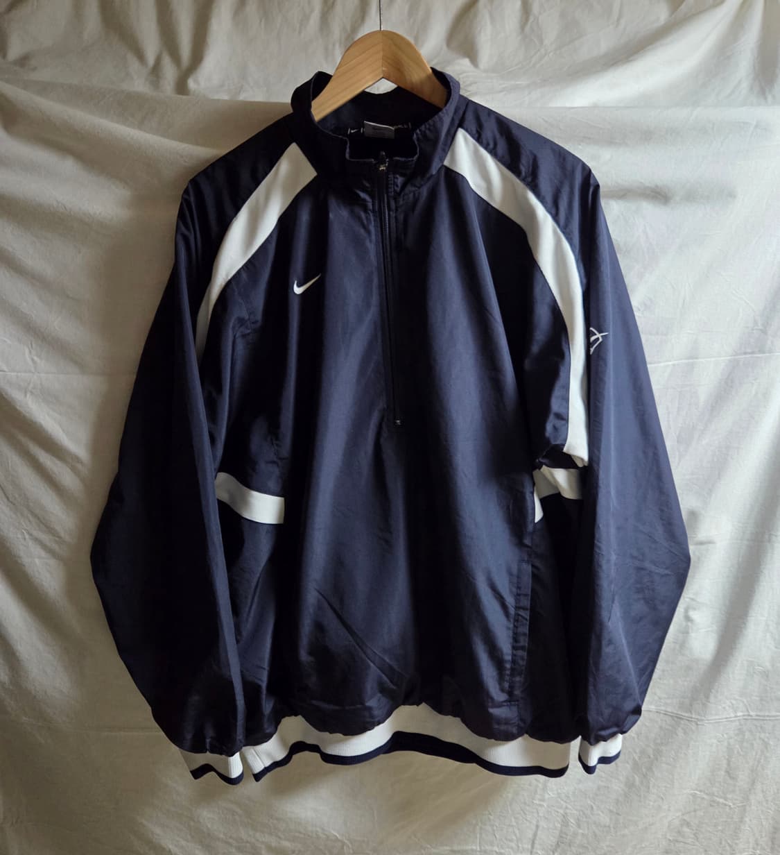 나이키 베이스볼 하프집업 아노락 네이비 XL 상품이미지1