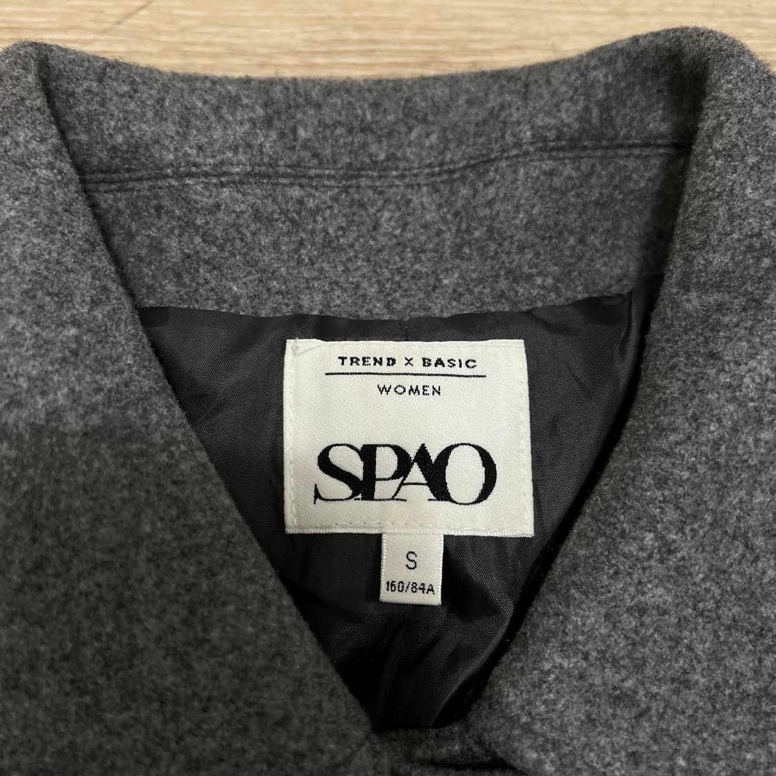 스파오 여성 벨티드 싱글 롱 맥코트 [차콜] S/90 상품이미지4