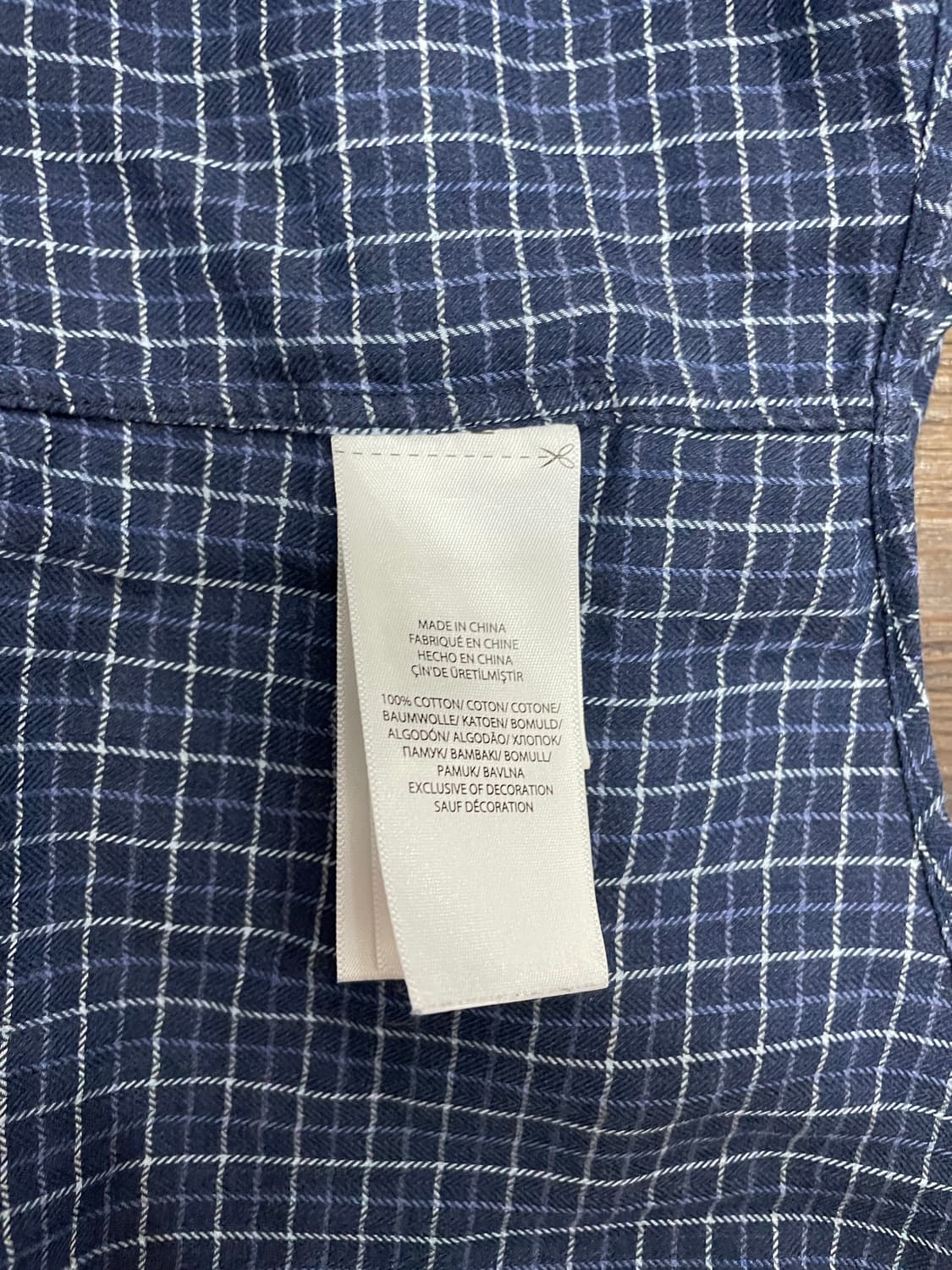 폴로 랄프로렌 네이비 태터솔 체크 셔츠 상품이미지7