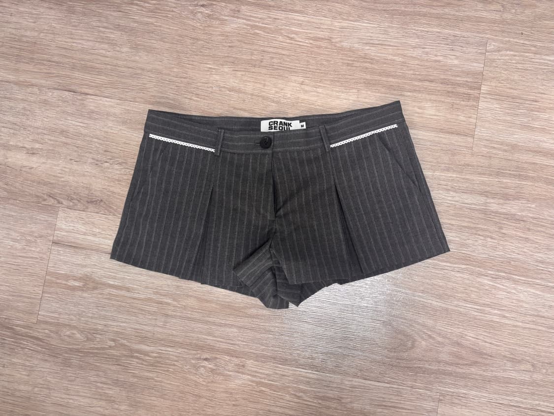 크랭크 CRANK LACE PLEATS MICRO PANTS 상품이미지1