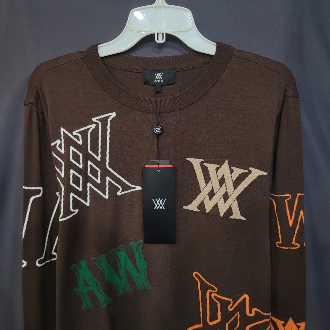 ANEW GOLF LOGO INTARSIA PULLOVER 니트 상품이미지2