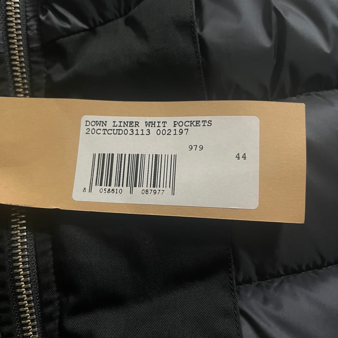 새상품)텐씨 TenC 리버시블 다운 라이너 포켓 자켓 네이비 상품이미지6