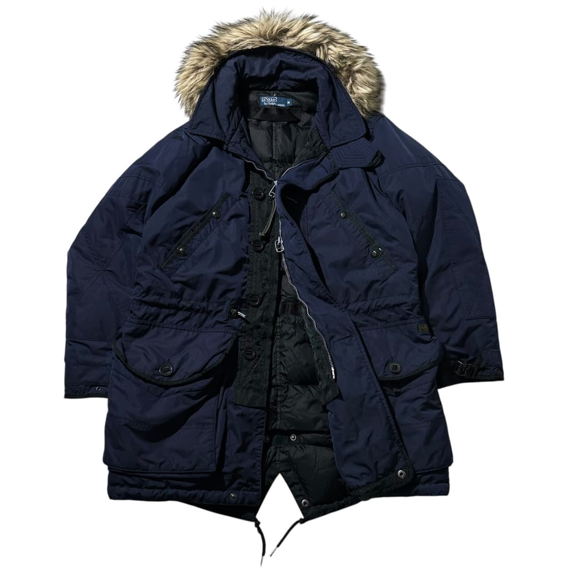 폴로 랄프로렌 N3B 피쉬테일 다운 패딩 파카 네이비 상품이미지1