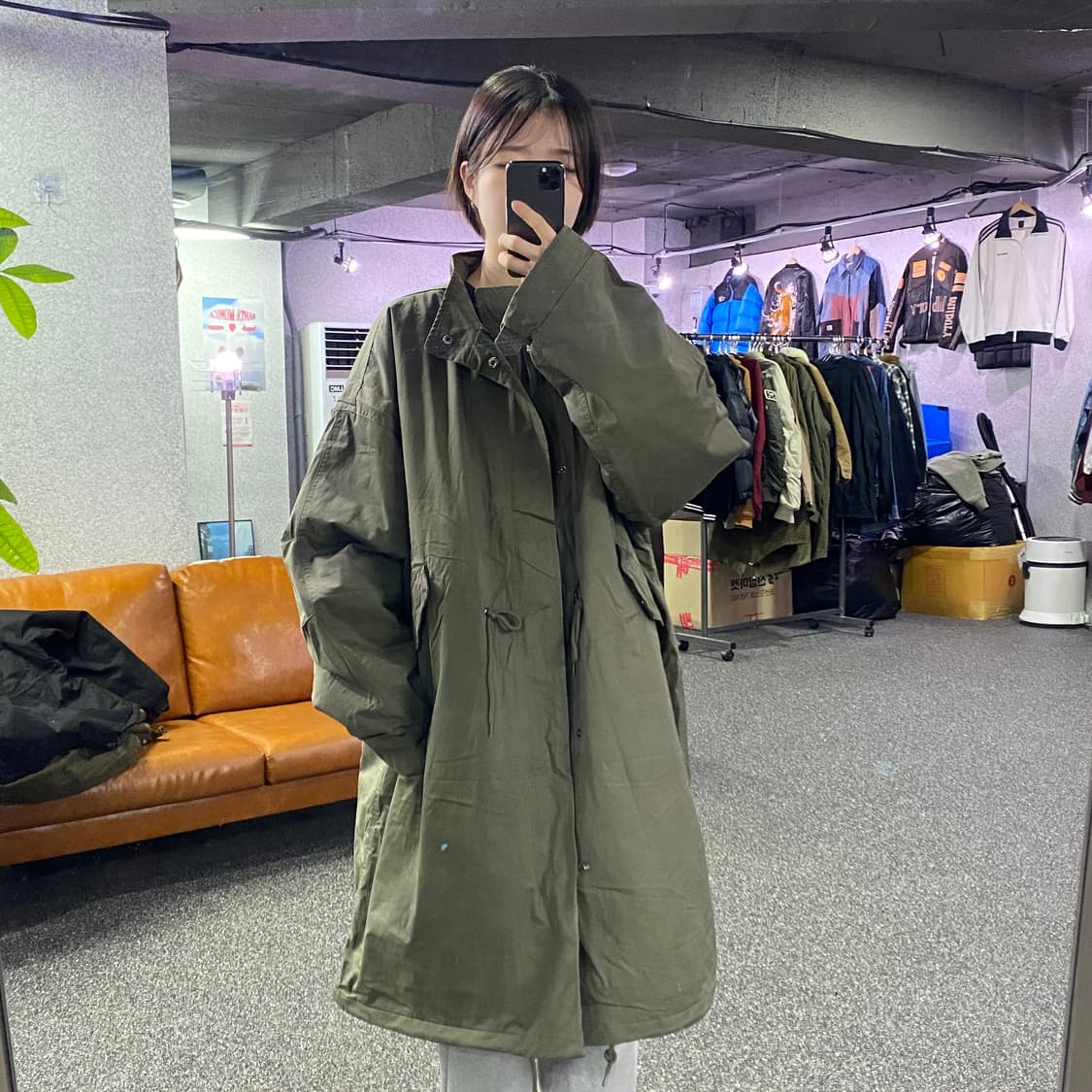 더크로스 카키 피쉬테일 B4052 상품이미지1