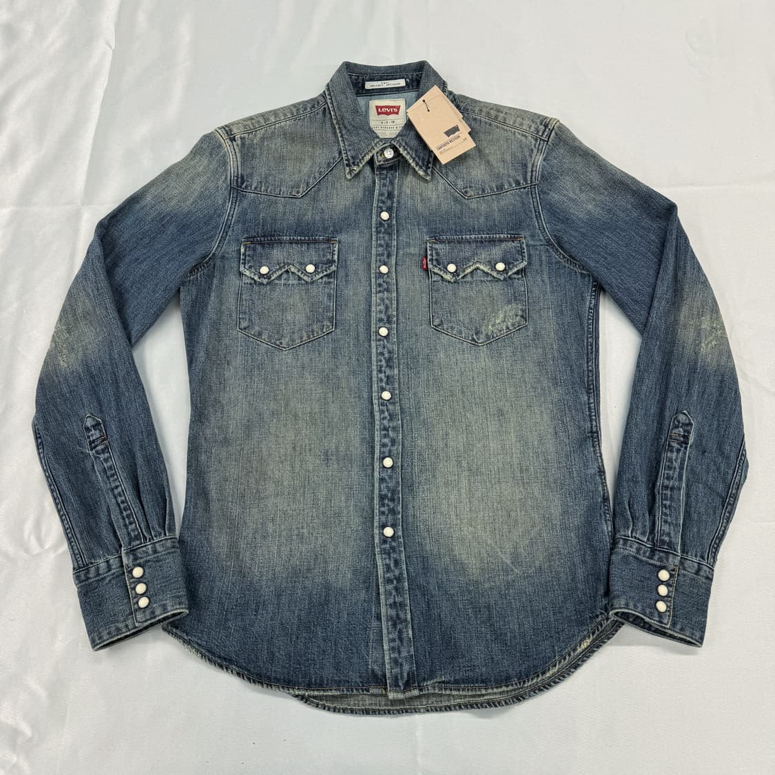 리바이스 웨스턴 데님 셔츠 (S)   상품이미지1