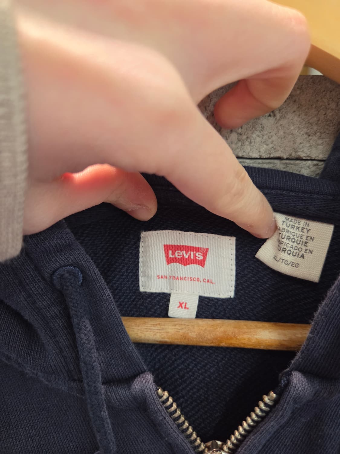 Levis 리바이스 올드스쿨 아치로고 후드집업 상품이미지9