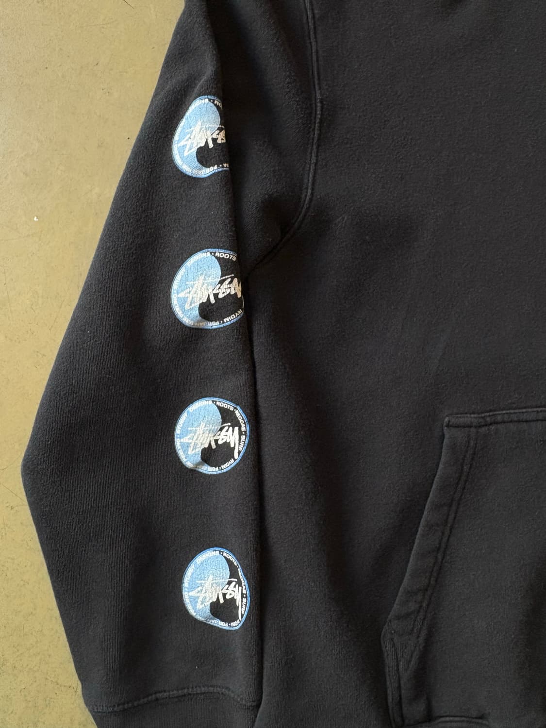 00s 스투시 usa 음양 로고 후드  상품이미지3