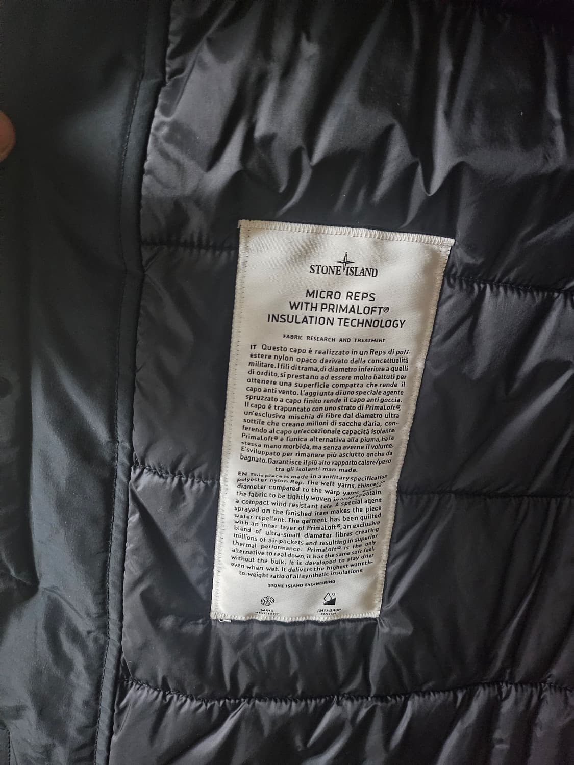 스톤아일랜드 패딩코트 블랙M 상품이미지6