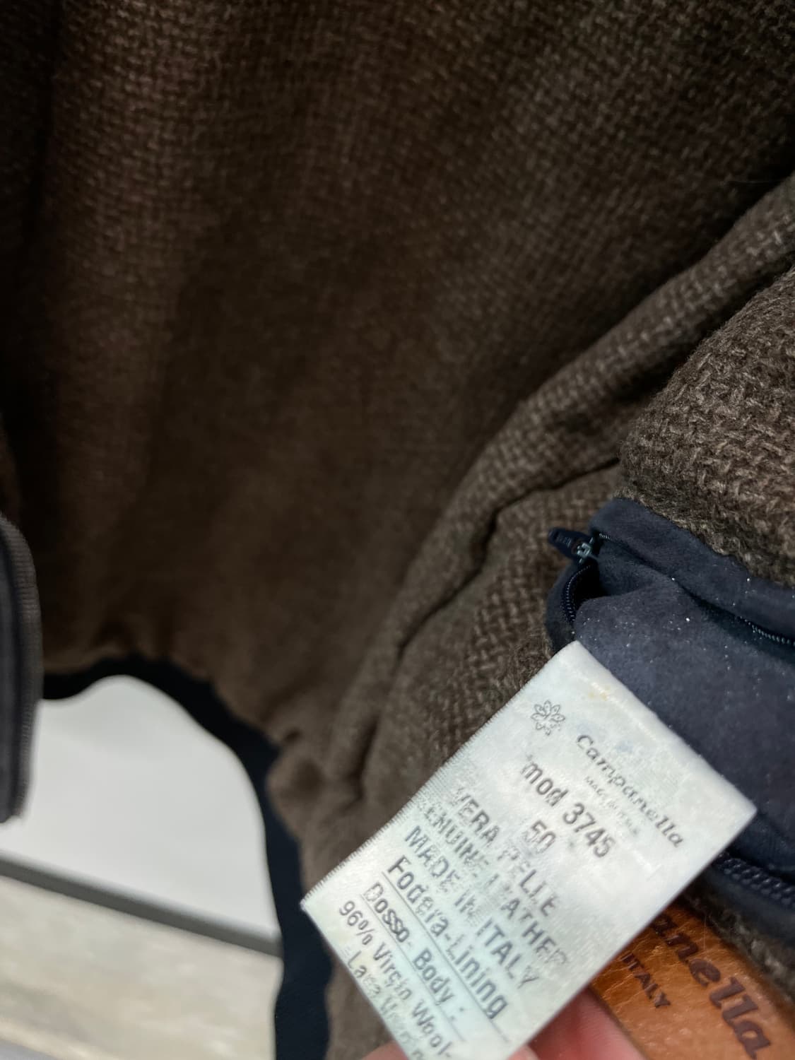 100) 캄파넬라 스웨이드 블루종자켓  상품이미지8