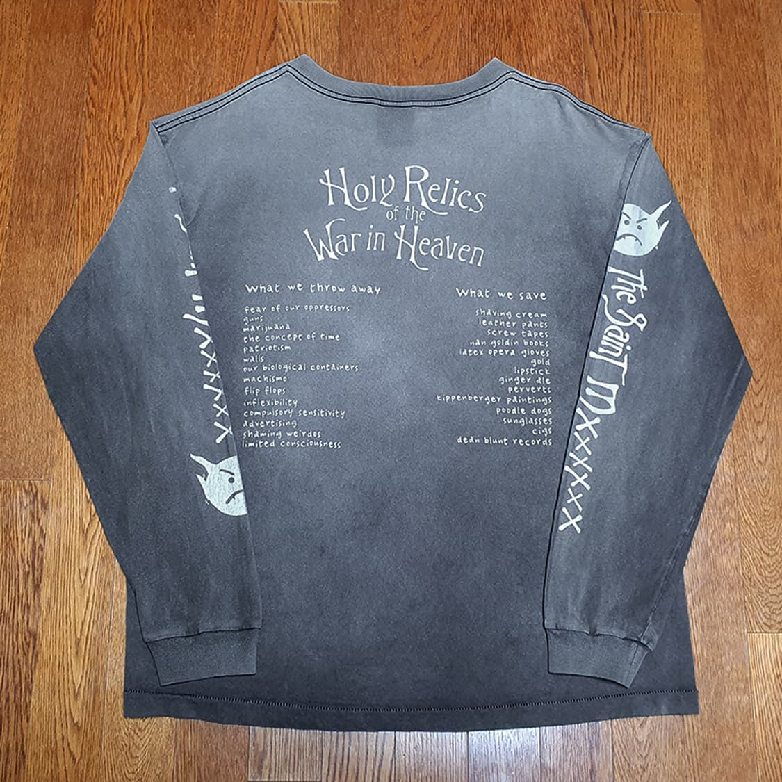 [XL] 세인트미카엘 사탄 롱슬리브 블랙 새제품 상품이미지2