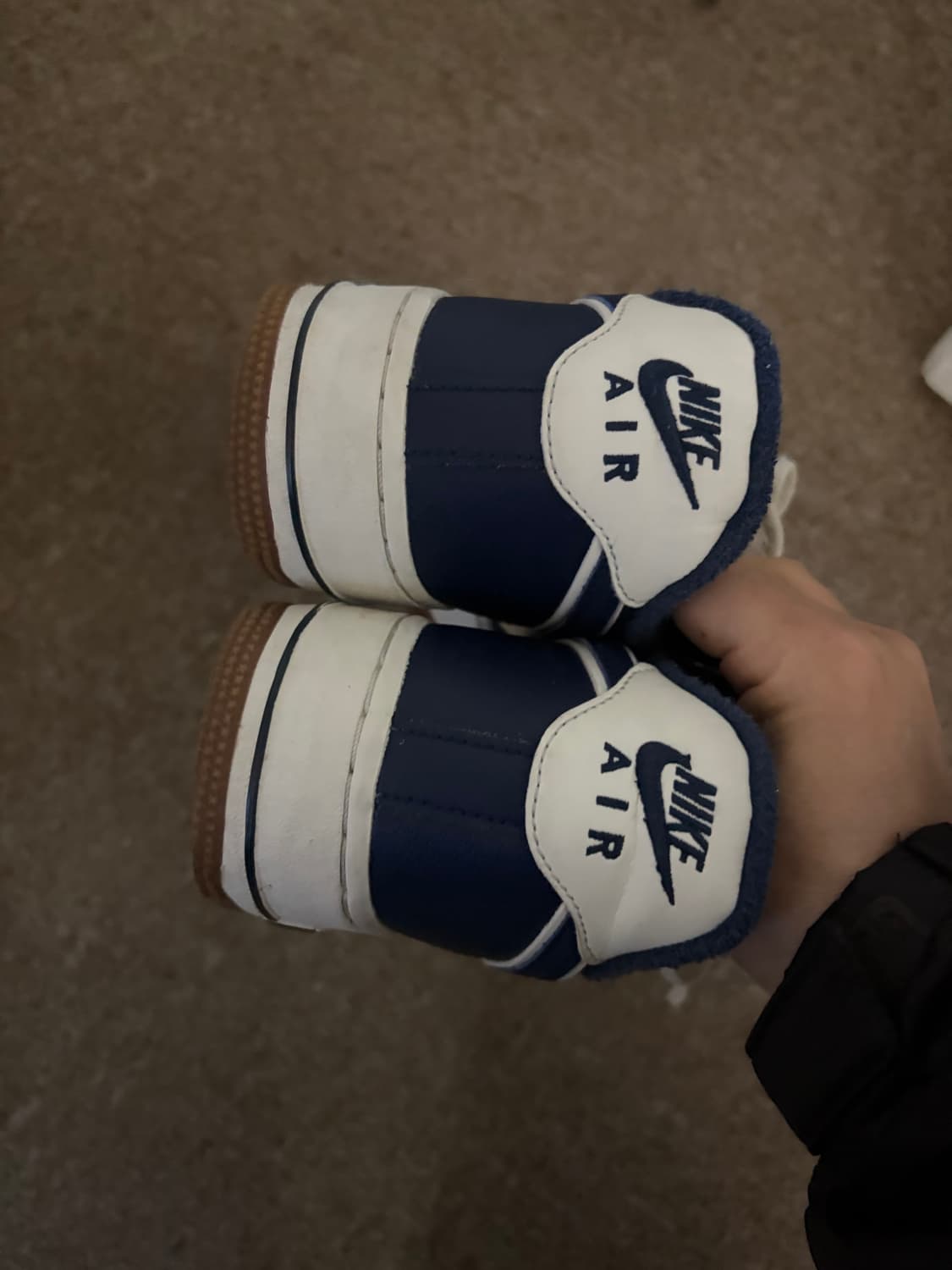 나이키 에어포스1 로우 네이비 240 거의 새거 상품이미지3