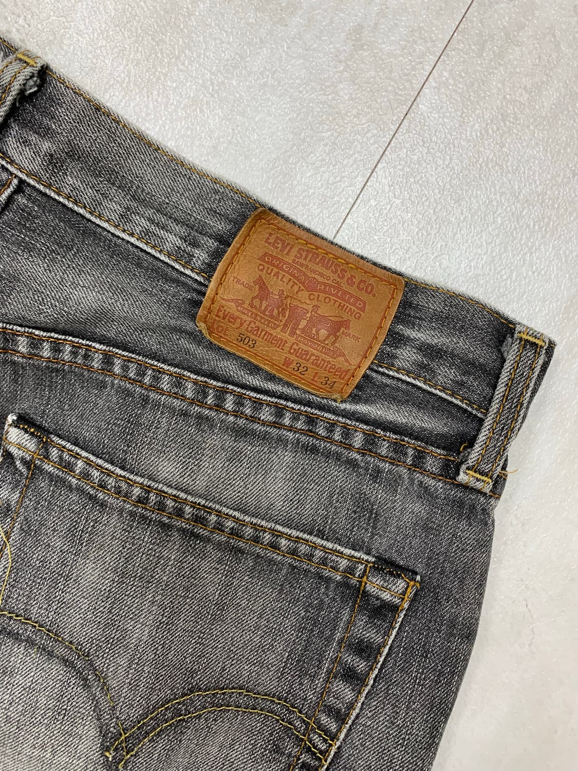 리바이스 503 흑청 데님 팬츠 #258 상품이미지6