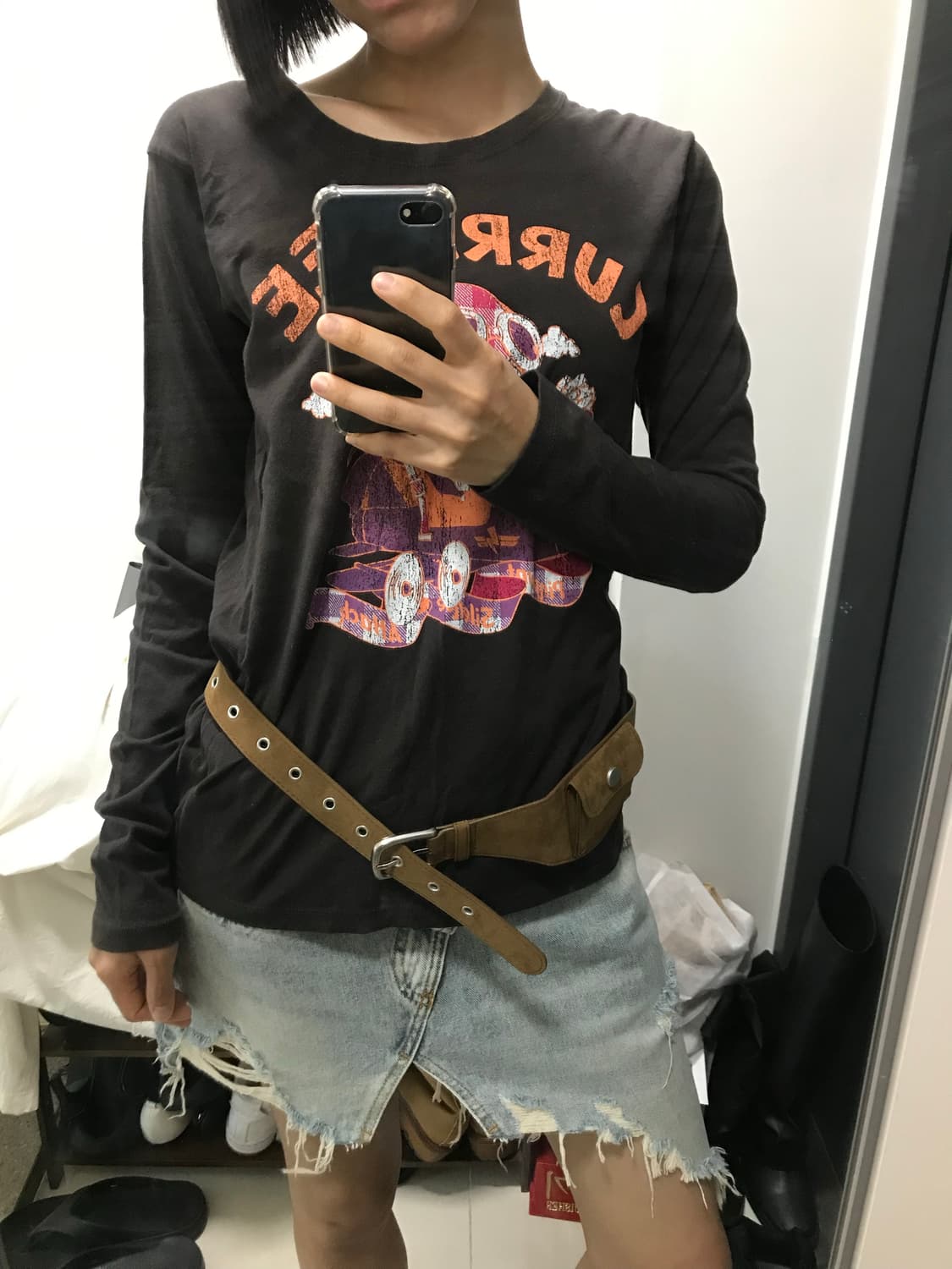 빈티지 페인팅 캐릭터 긴팔T 상품이미지2
