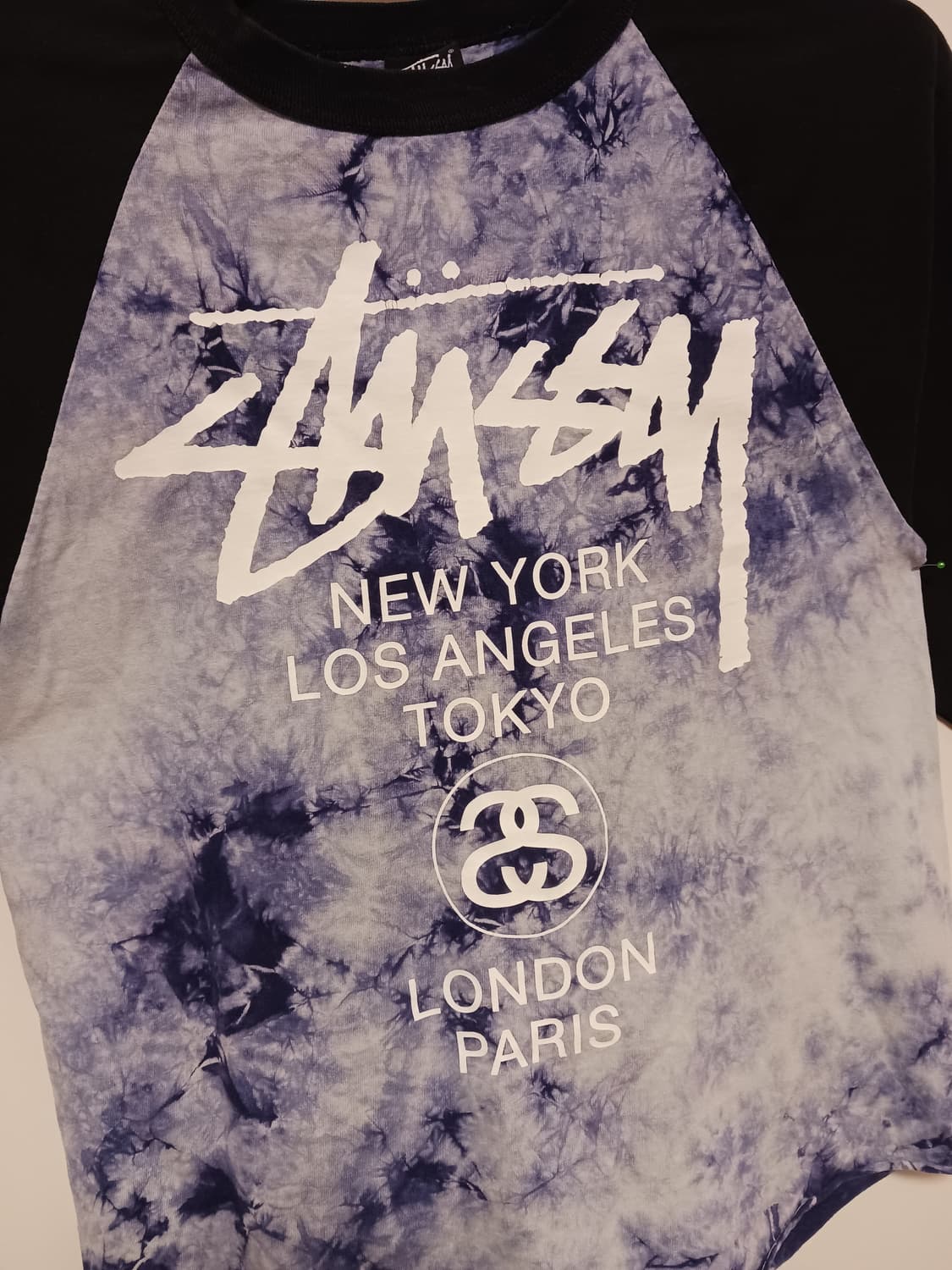 스투시 빈티지 월드투어 타이다이 레글런 티셔츠 상품이미지2