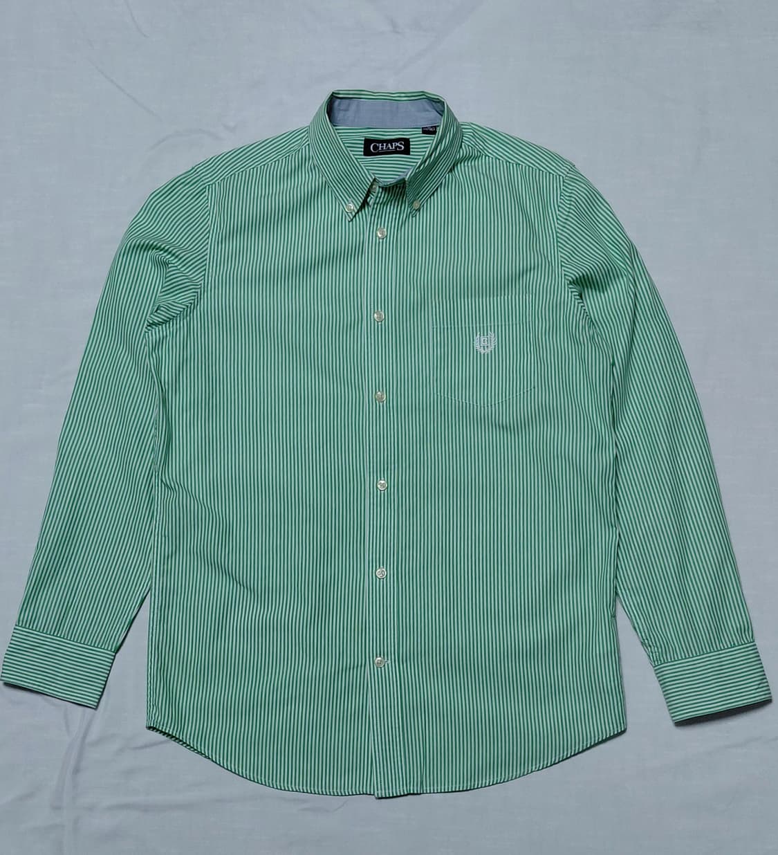 [상태최상] CHAPS 정품 그린 스트라이프 셔츠 (M~L) 무료배송 상품이미지2