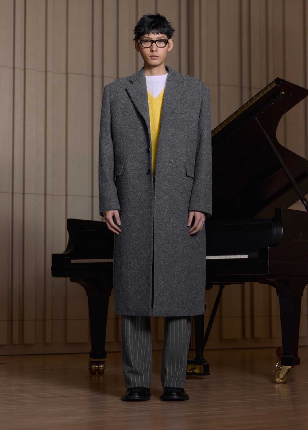 구매) STU 에스티유 백 버튼 싱글 코트 그레이 L 상품이미지1