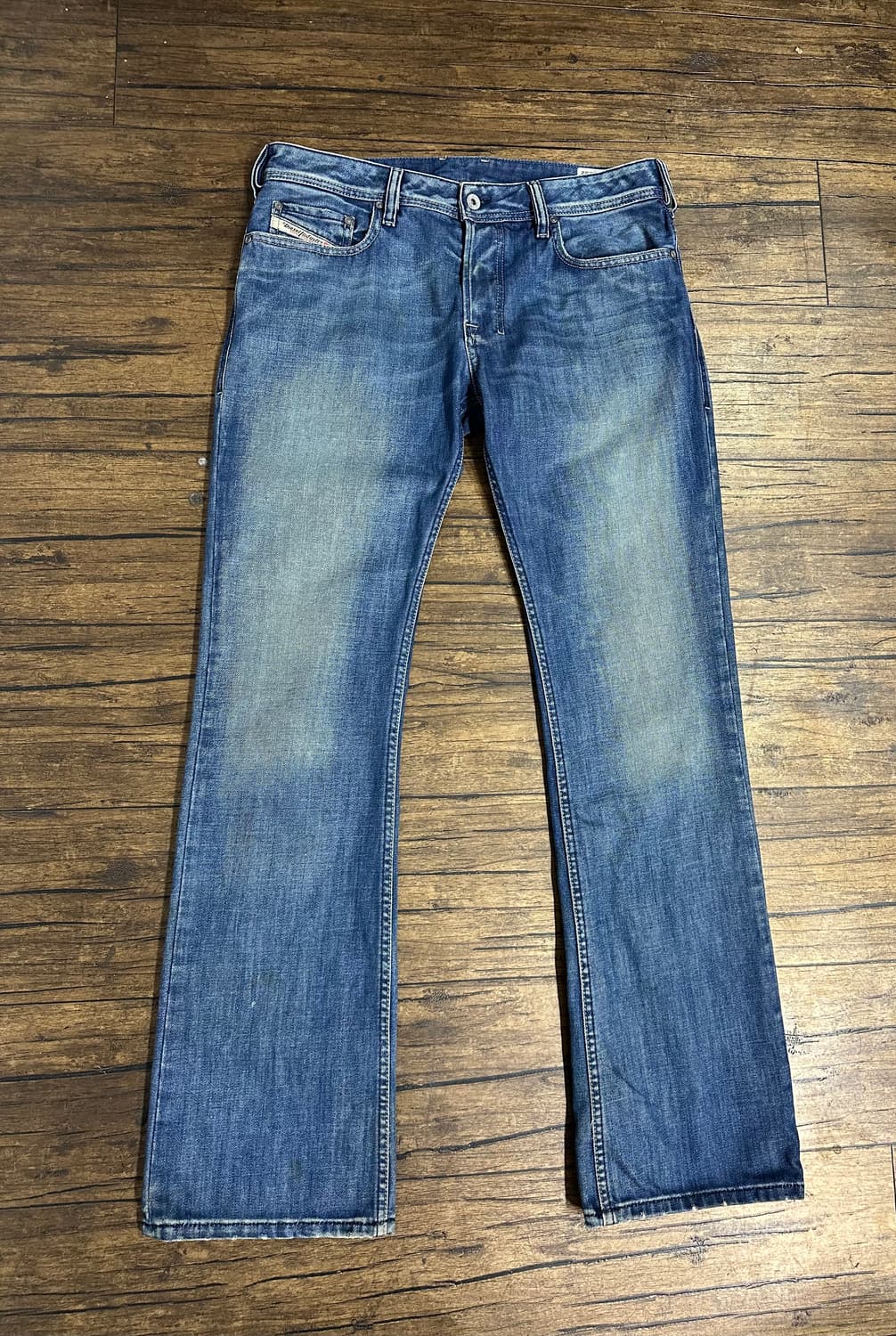 디젤(Diesel) ZATINY 008AT 워싱 부츠컷 데님 팬츠 32 상품이미지4