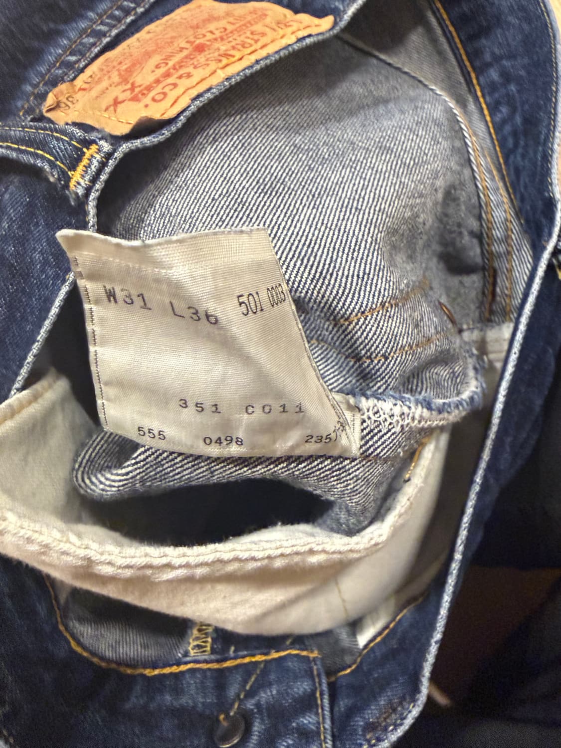 90's Levis 501 셀비지 made in usa  상품이미지7