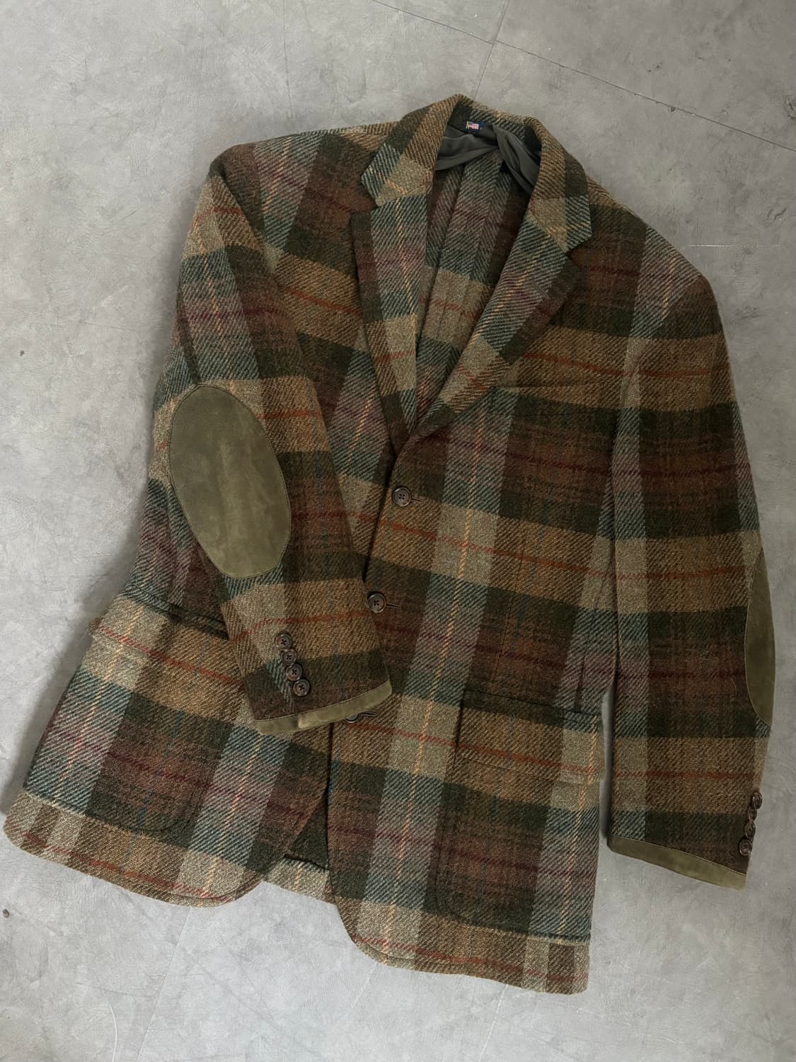 Polo 폴로 랄프로렌 브라운 컬러 헬링본 옐로패치 블레이저 상품이미지9