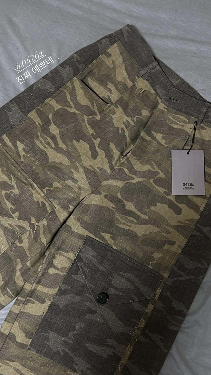 0426x 레이어드 믹스 카모 카고팬츠  상품이미지3