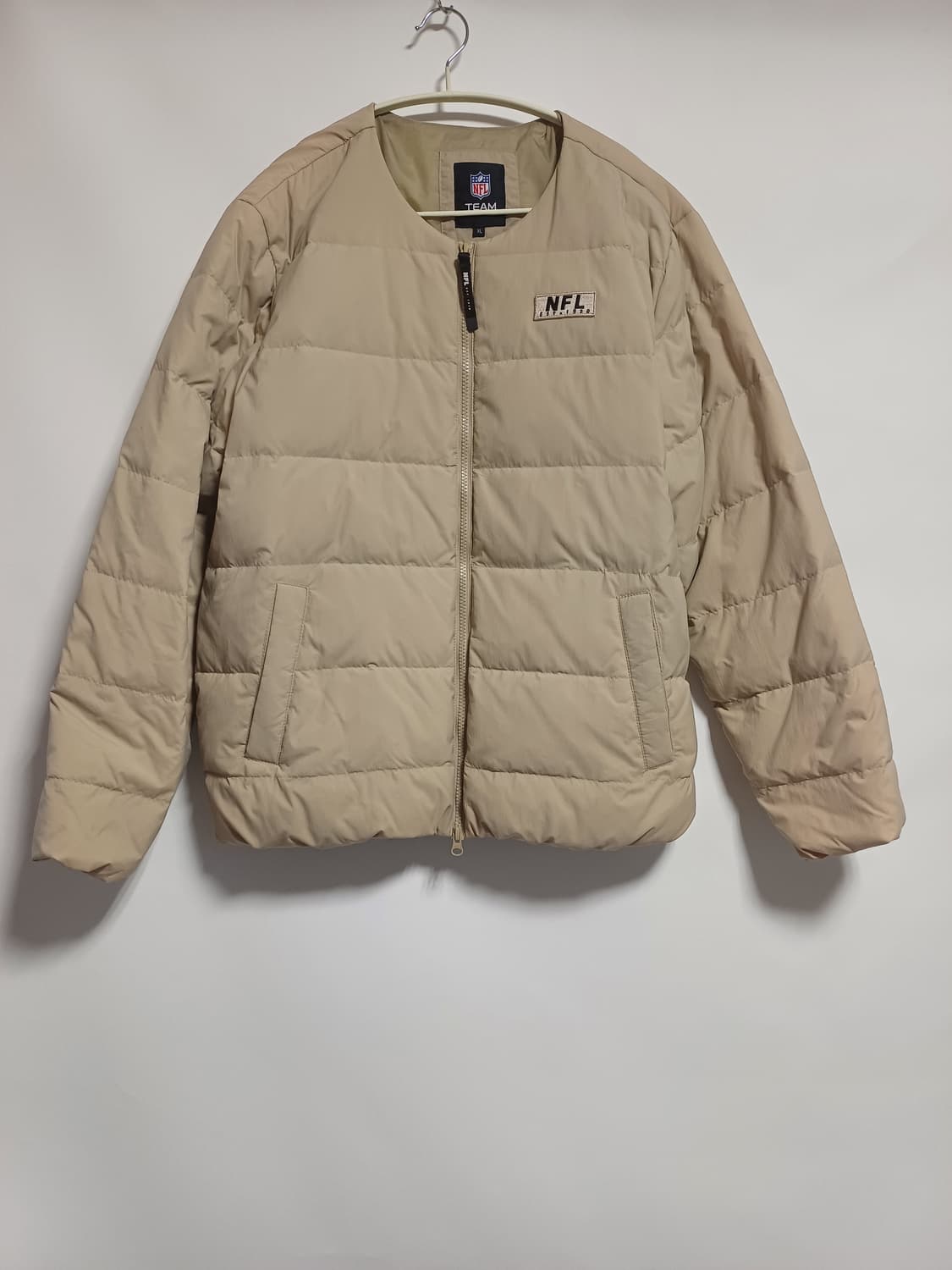 NFL TEAM APPAREL 베이지 넥리스 다운 재킷 XL (Duck 상품이미지1