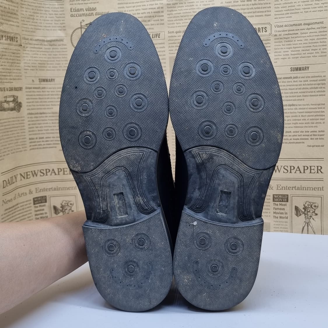 미소페 남성윙팁구두 실사이즈270 상품이미지3