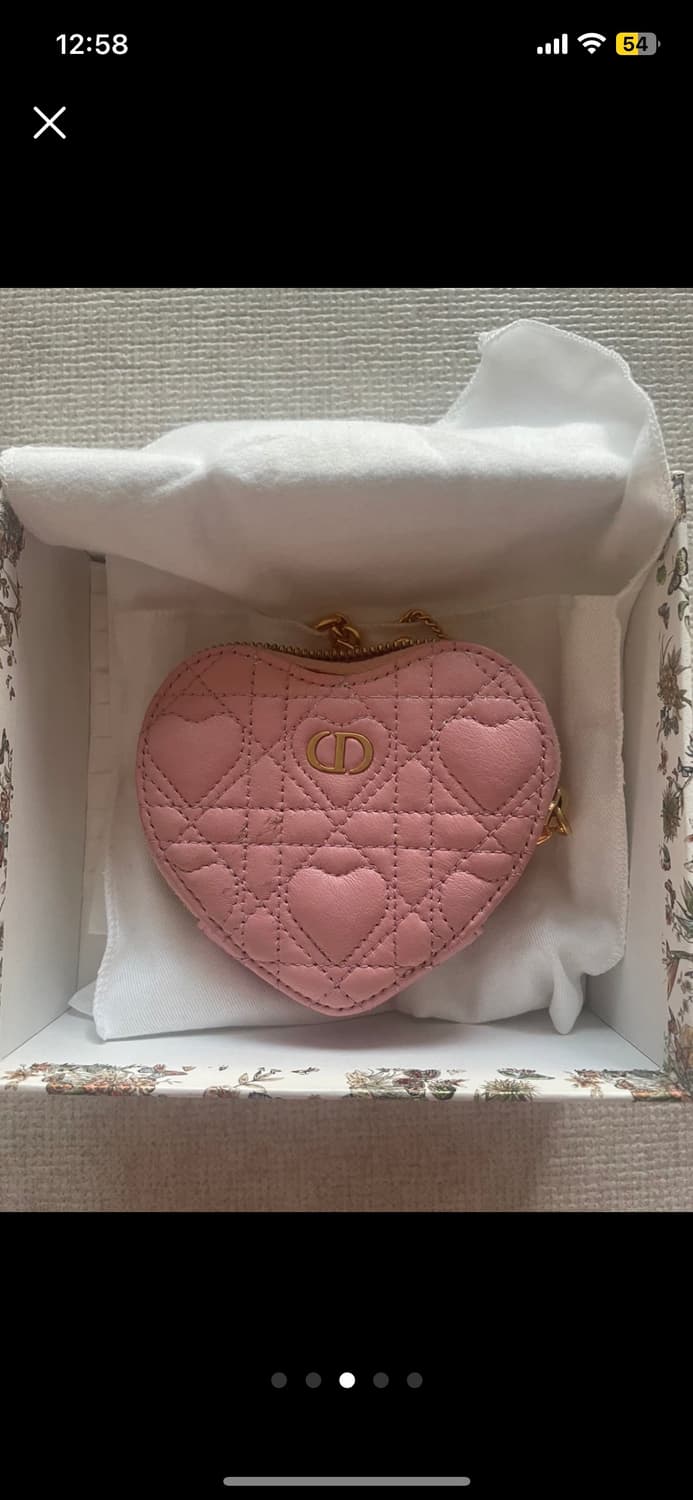 디올 CARO 하트 미니백 핑크 상품이미지3