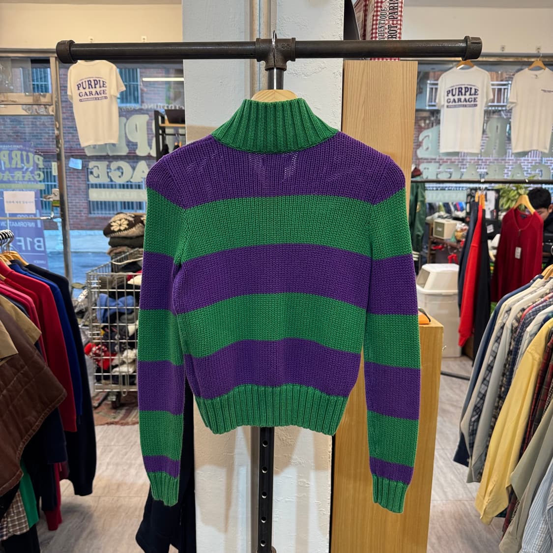 폴로 랄프로렌 단가라 코튼 니트집업 B65 상품이미지6