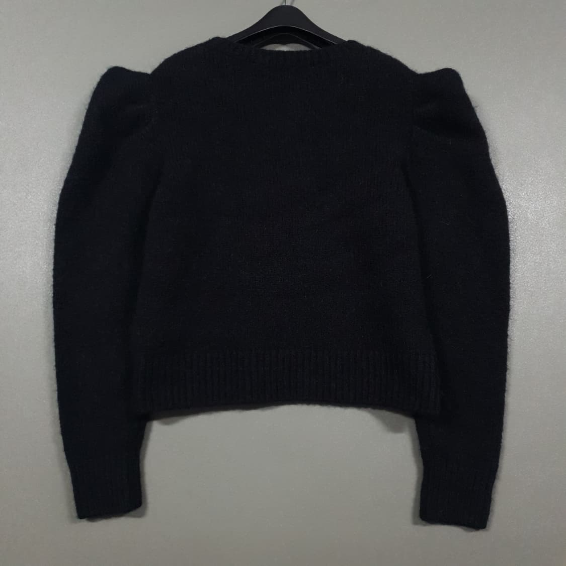 이로 IRO 신형 22FW 퍼프 숄더 울 크롭 니트 스웨터 블랙 여성 S 상품이미지7