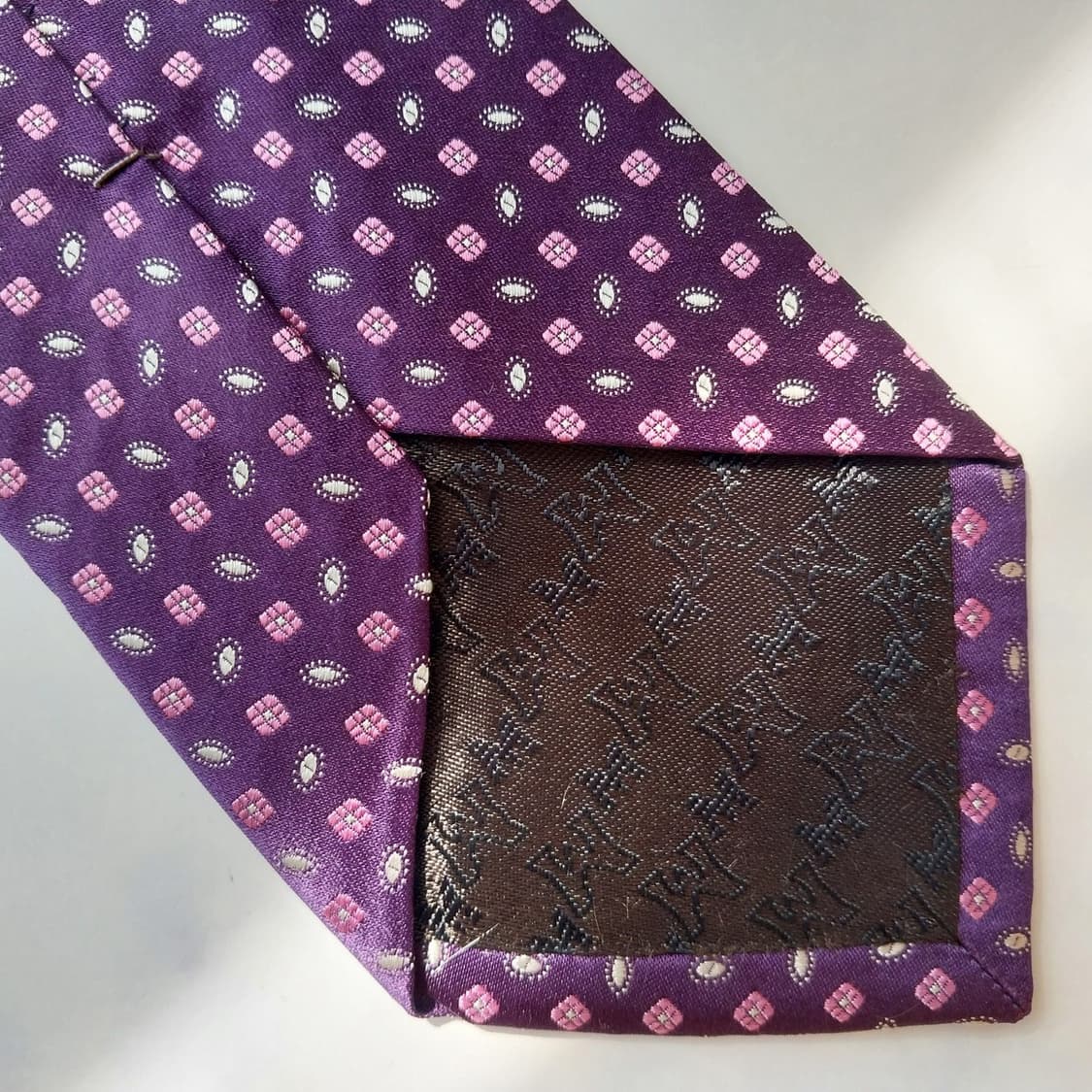 메트로시티 실크 퍼플 패턴 넥타이 8.6cm A+등급 K2366 상품이미지7