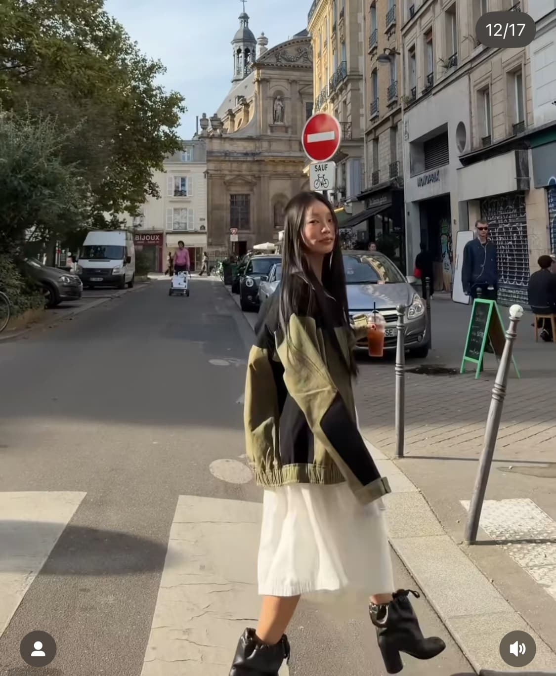 [설쁘 착용] 세릭 CERRIC 콘트래스트 트랙 점퍼 카키 2 상품이미지2