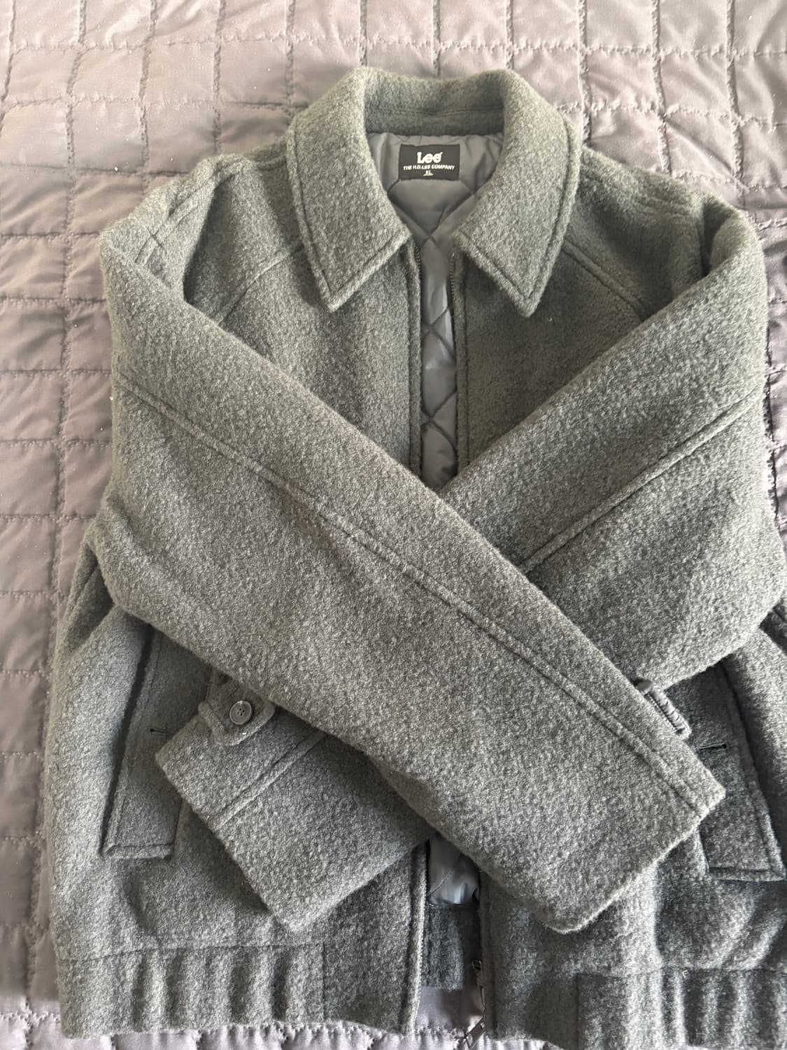 lee 울 카라 블루종 자켓 상품이미지1